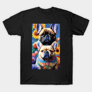 Flower Double Frenchies T-Shirt